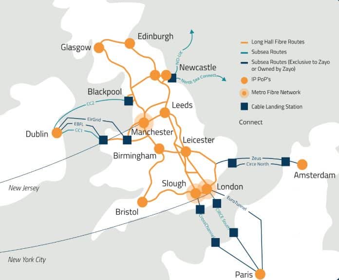 Connecting the World to the UK North 1 Northern Map with correction